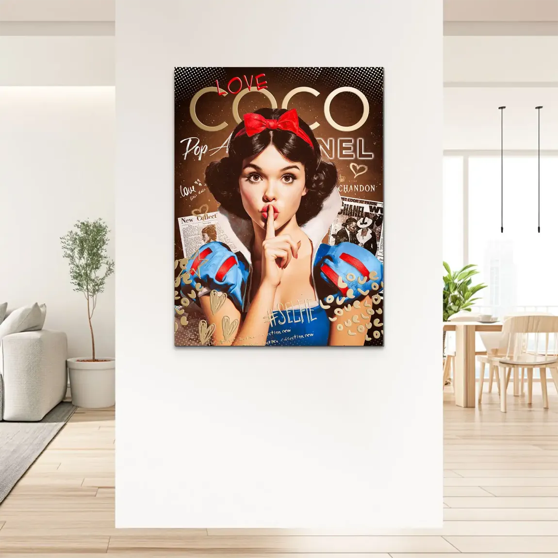 Schneewittchen Coco Glam Alu Dibond Bild