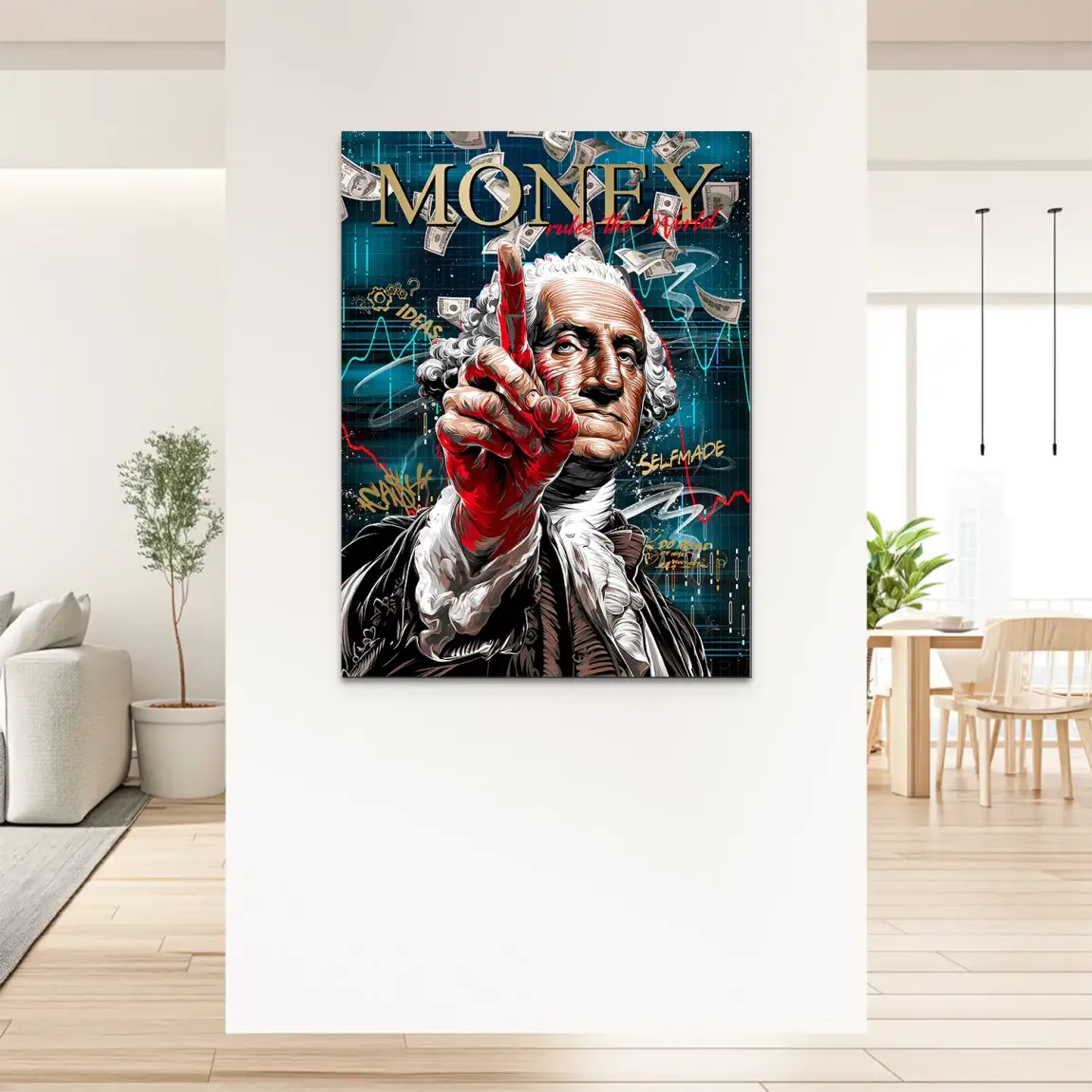 Money Empire Wallstreet Alu Dibond Bild