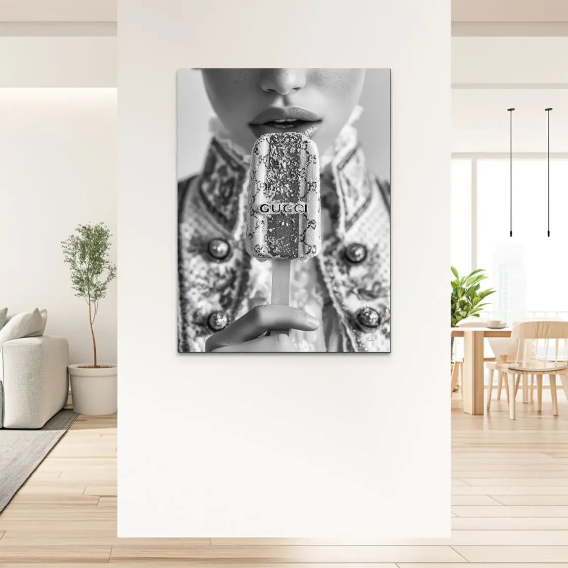 Gucci Ice Couture Noir Alu Dibond Bild