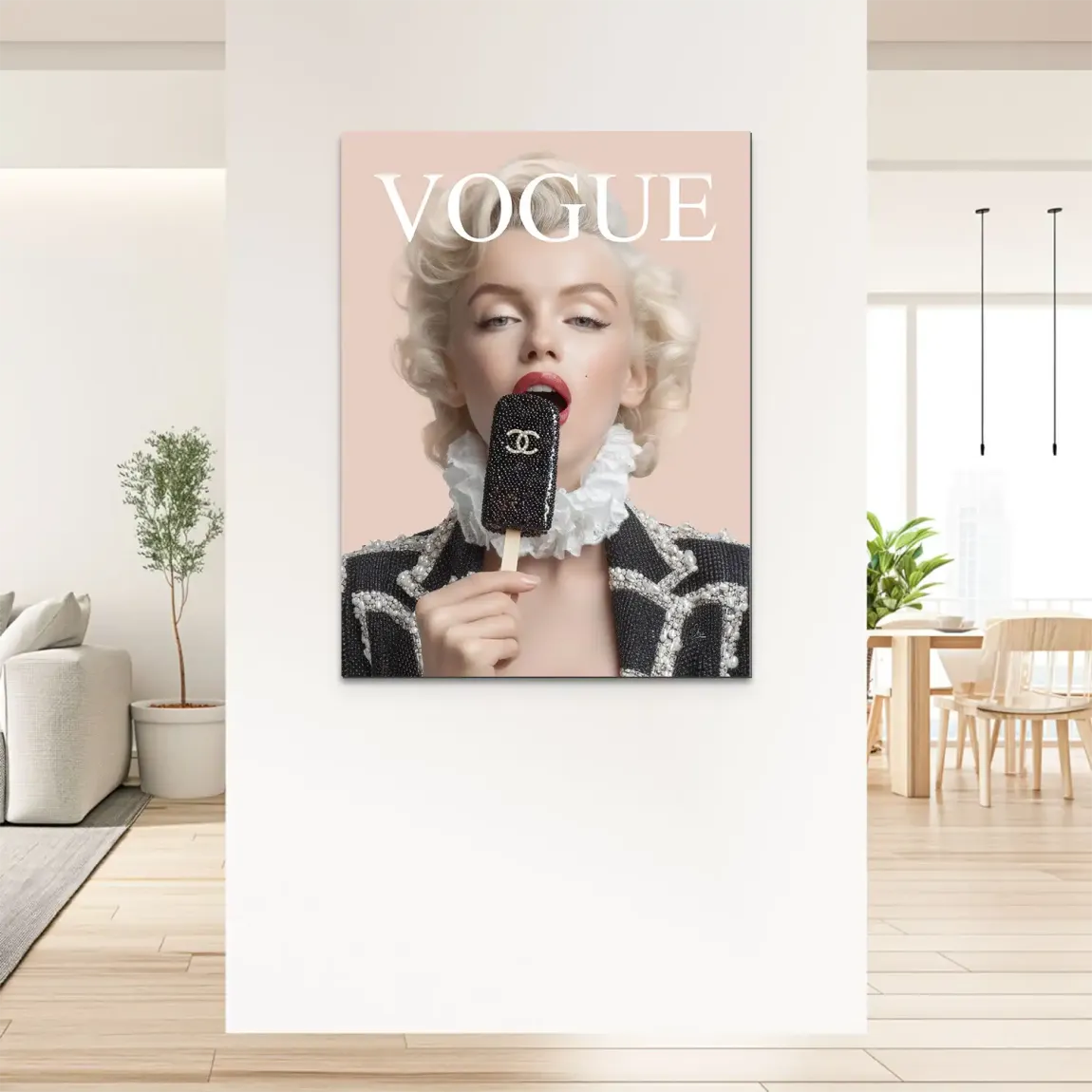 Marilyn Coco Eis Alu Dibond Bild