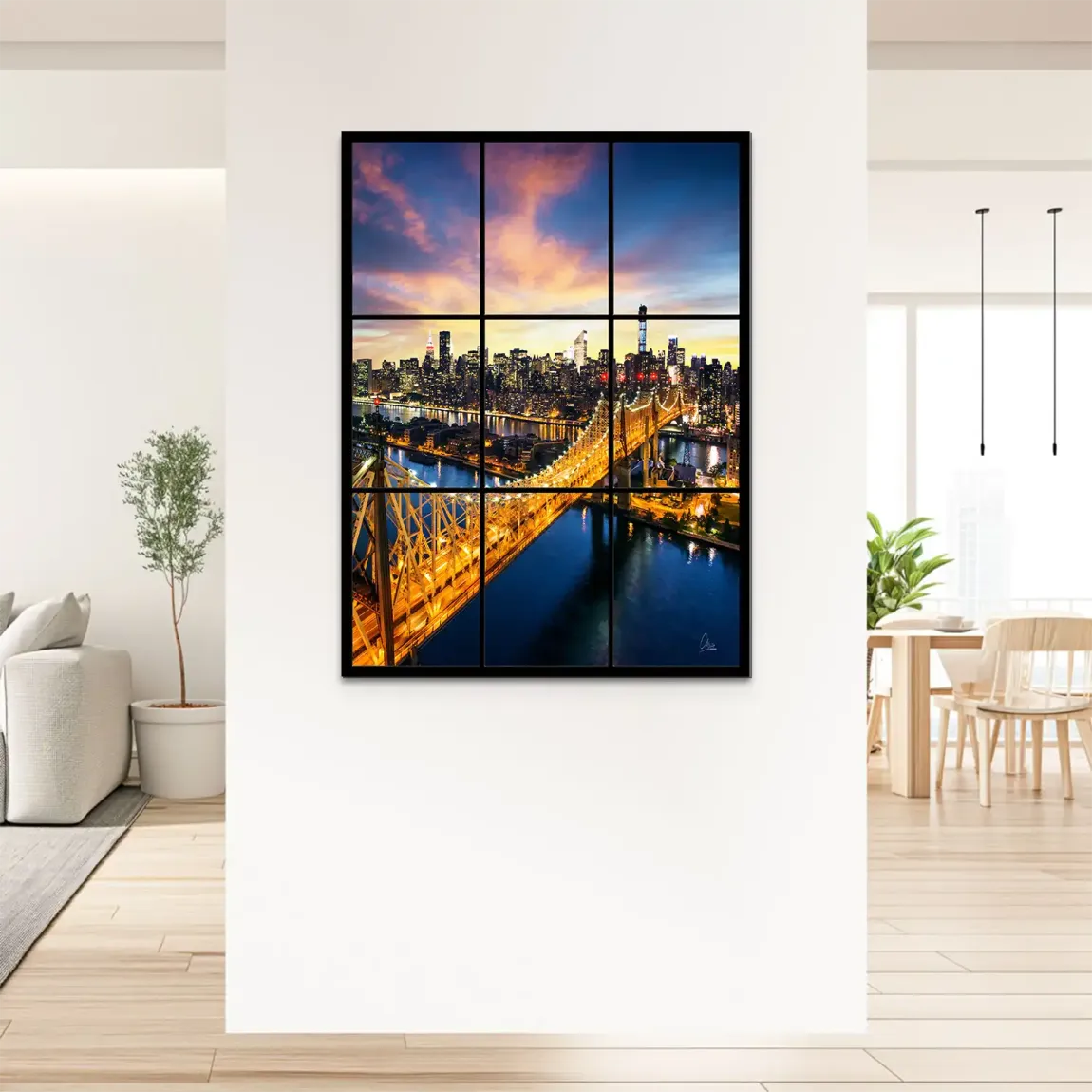 City Lights Manhattan Alu Dibond Bild