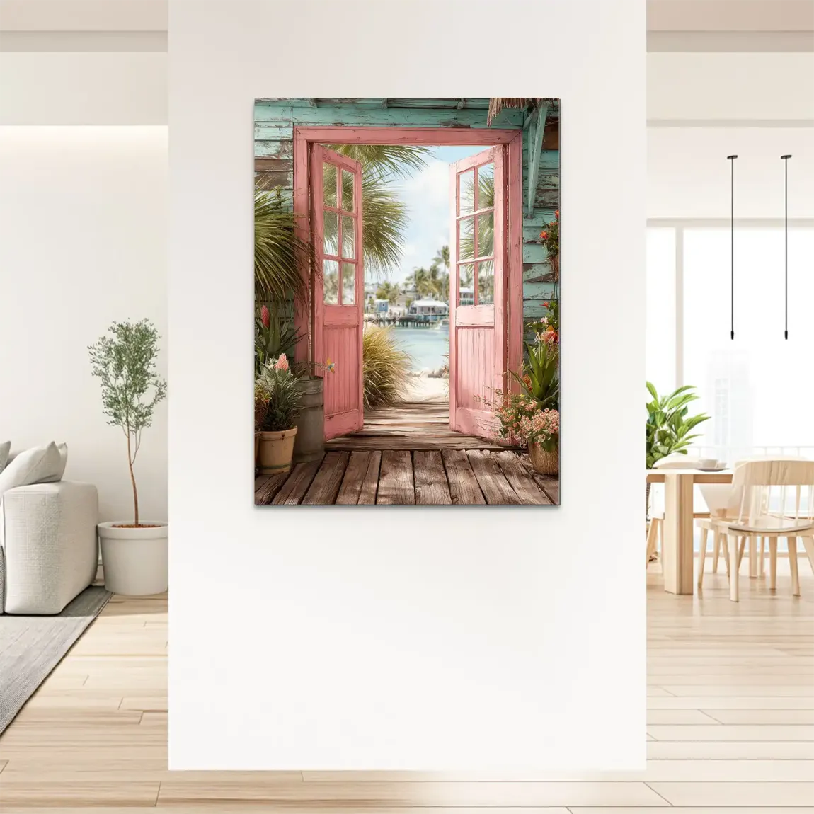 Coastal Escape Alu Dibond Bild - INGALERIE | Dein Onlineshop für moderne Wandbilder