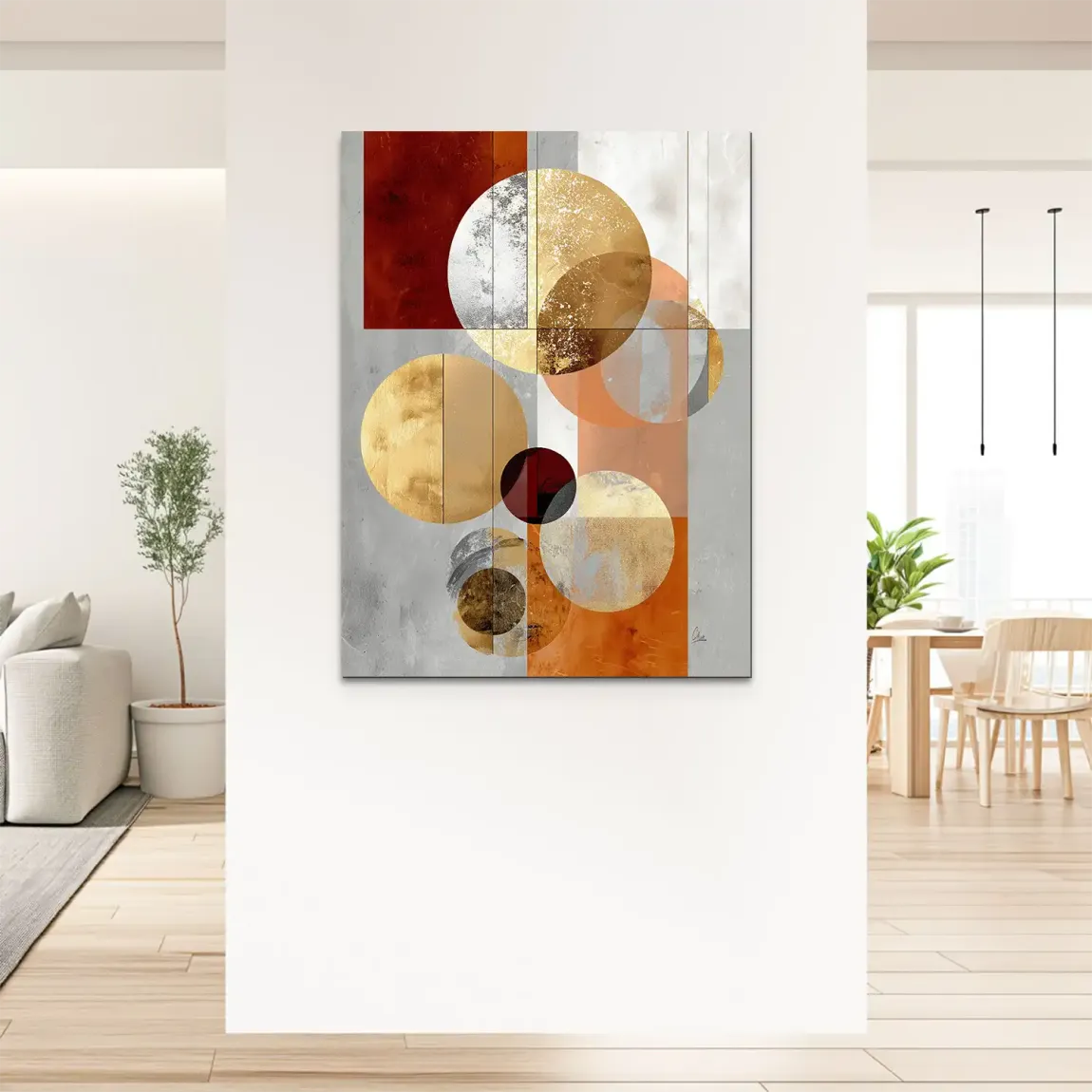 Golden Orbit Alu Dibond Bild