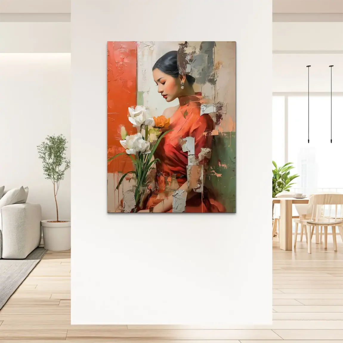 Silent Orchid Beauty Alu Dibond Bild