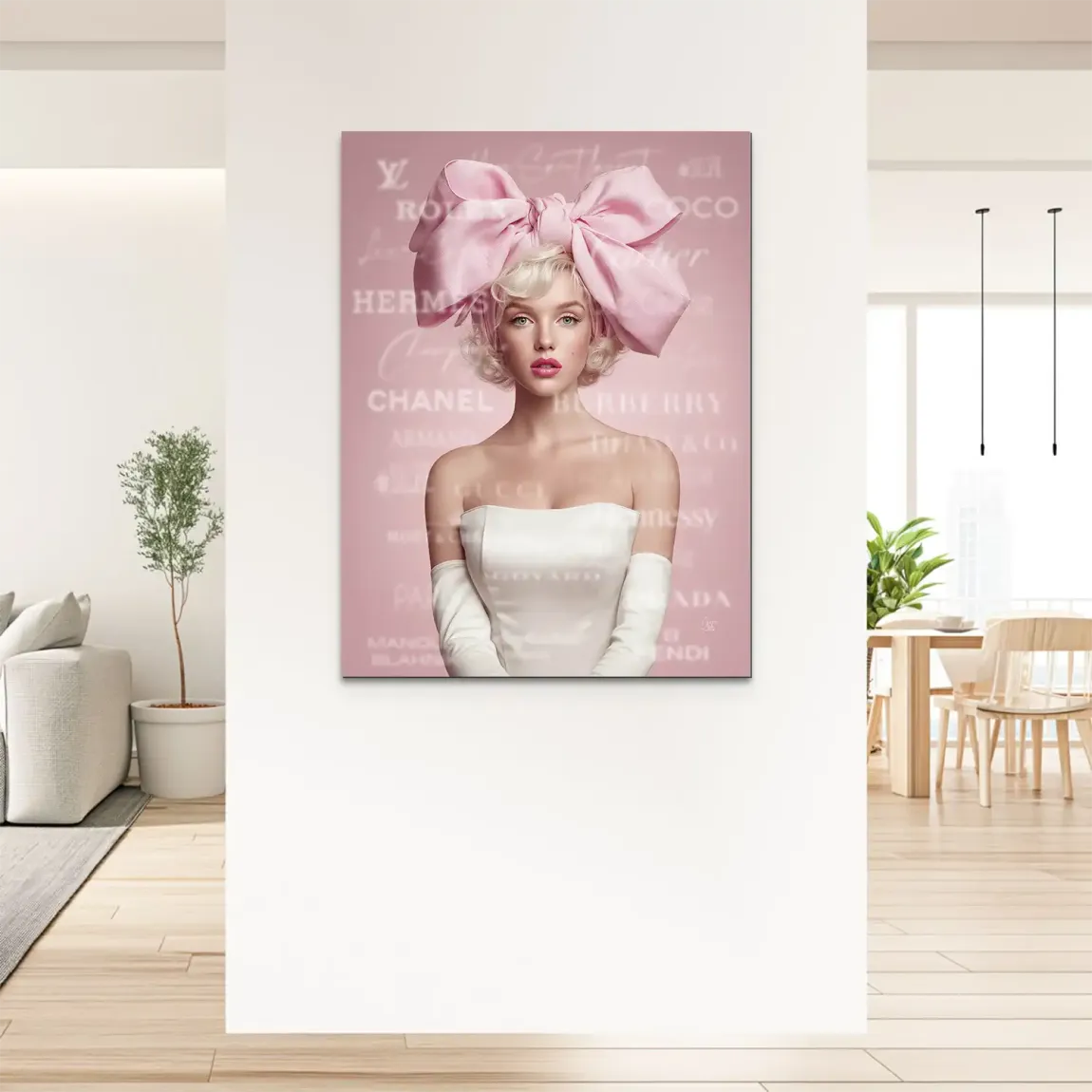 Marilyn Monroe Couture Pop Art Alu Dibond Bild