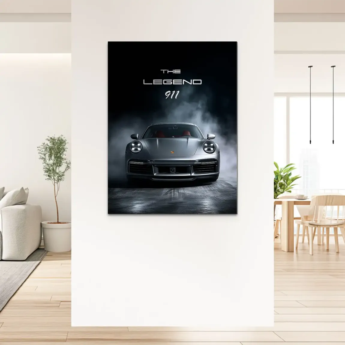 Silver Legend Porsche 911 Alu Dibond Bild