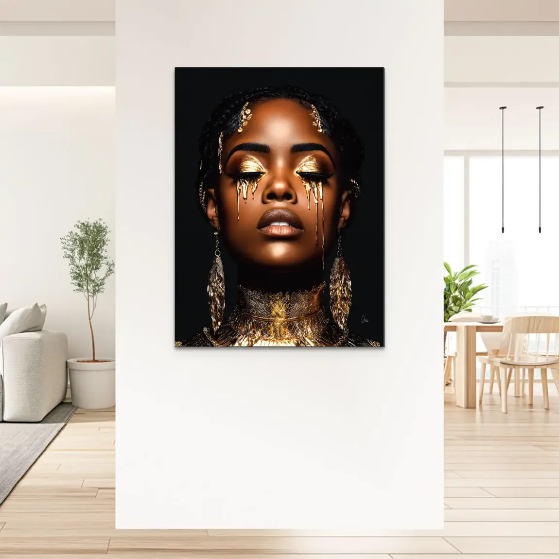 Tears of Gold Alu Dibond Bild