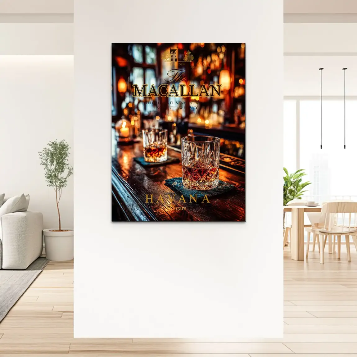 Havana Nights Whisky Alu Dibond Bild