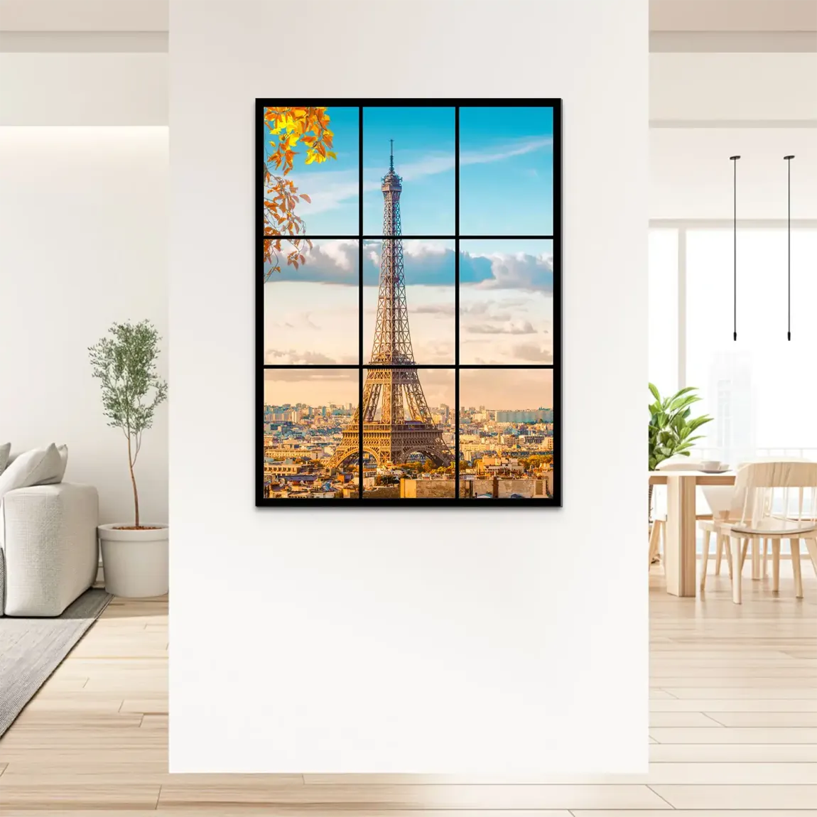 Morning Glow Paris Alu Dibond Bild