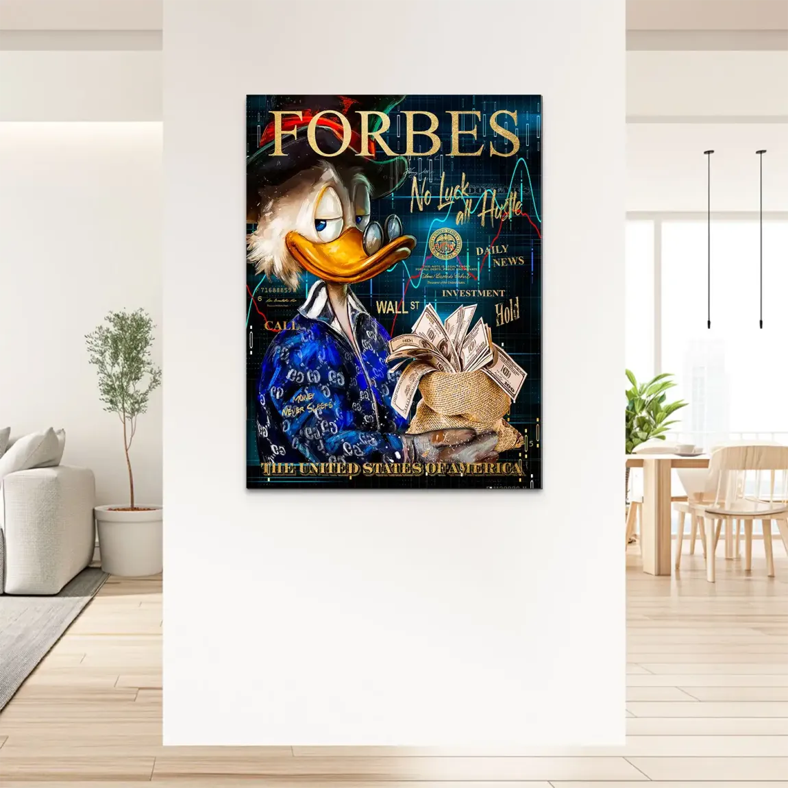 Dogobert Money Empire Alu Dibond Bild