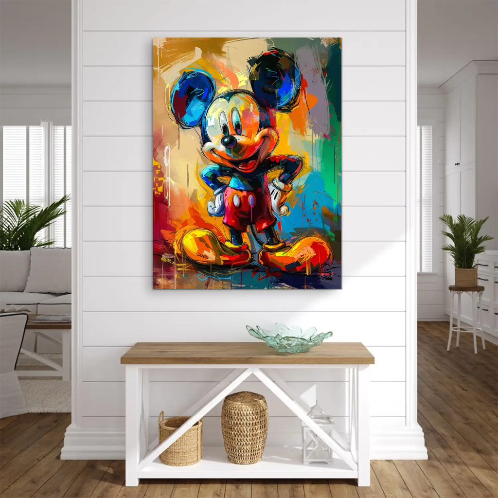 Micky Abstrakt Paint AluDibond Bild INGALERIE