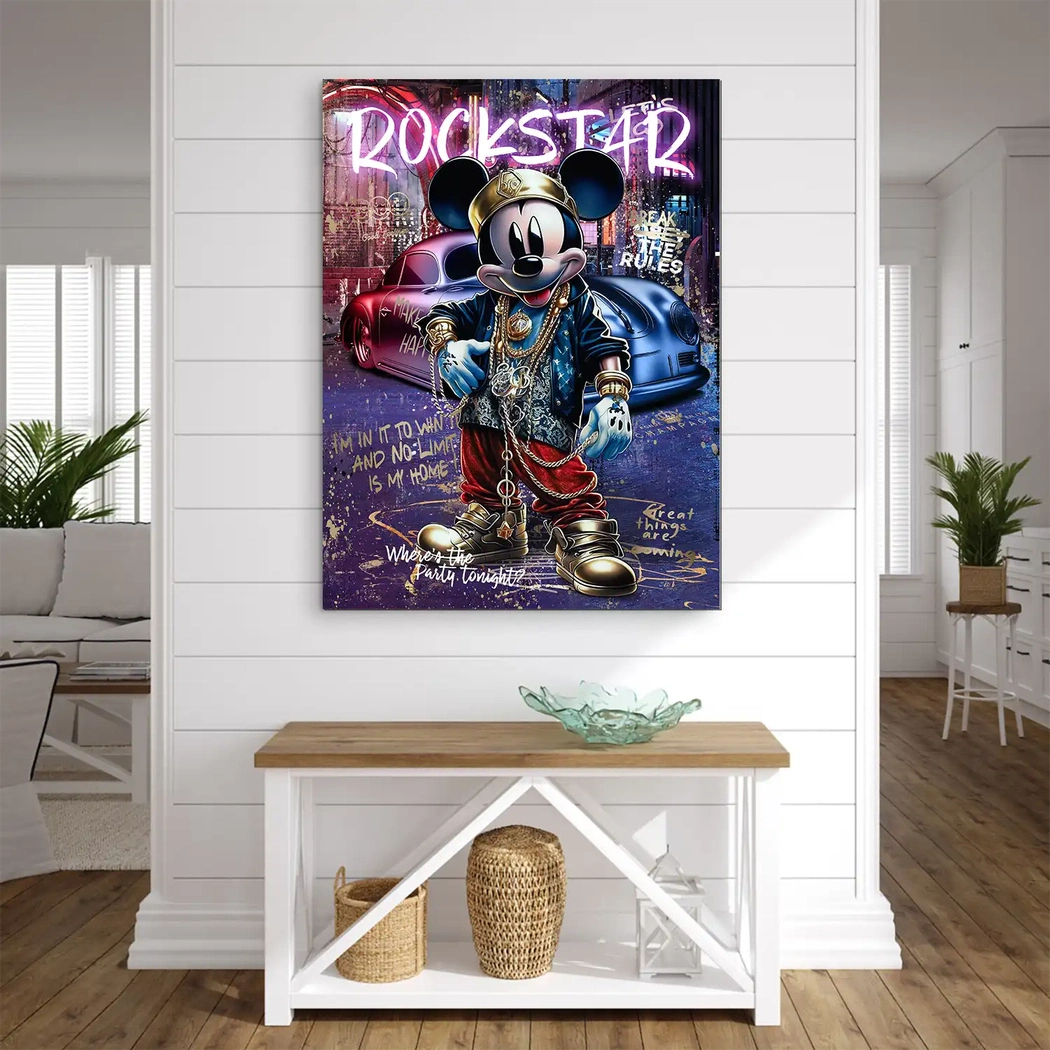 Micky Rockstar AluDibond Bild INGALERIE