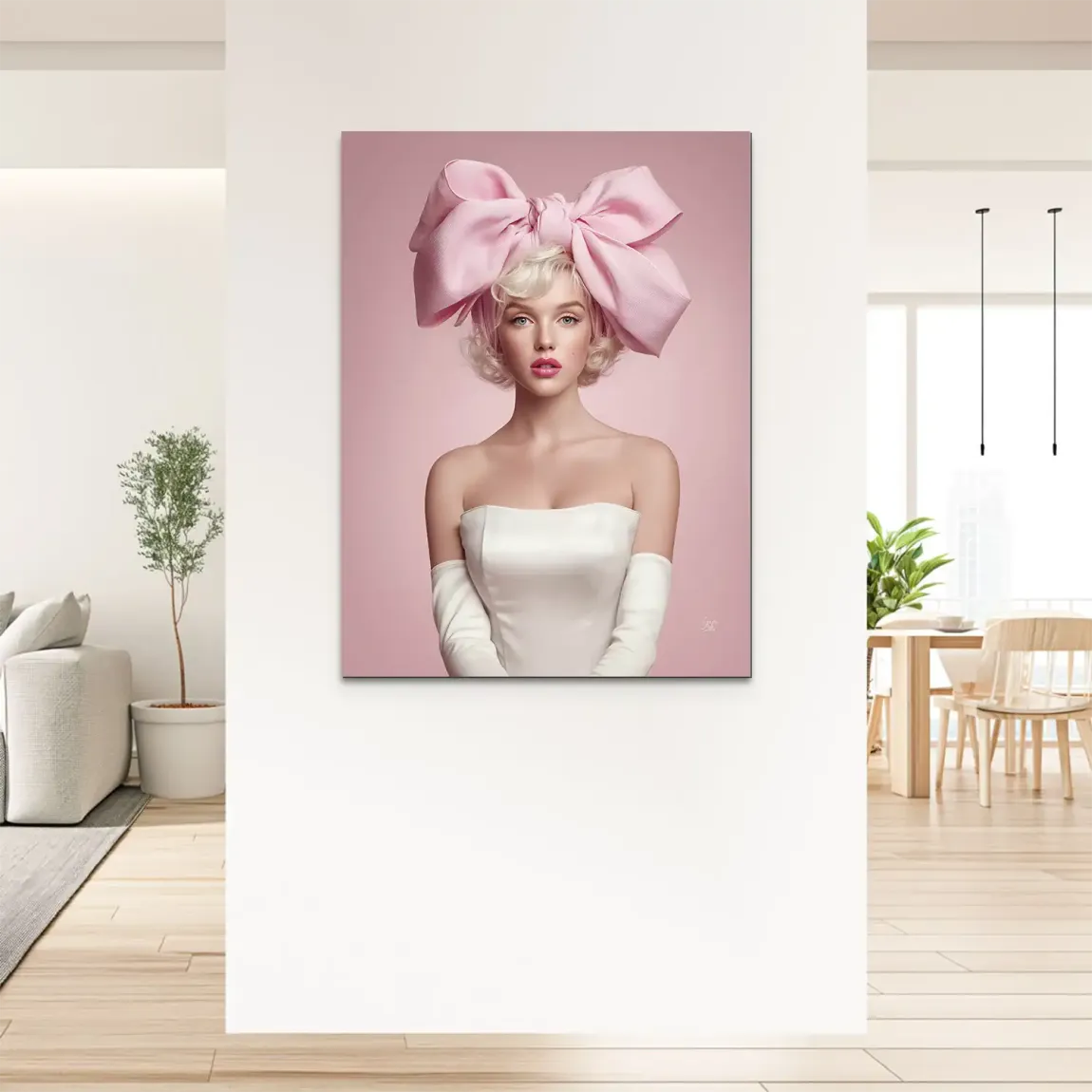 Marilyn Monroe Rosé Alu Dibond Bild