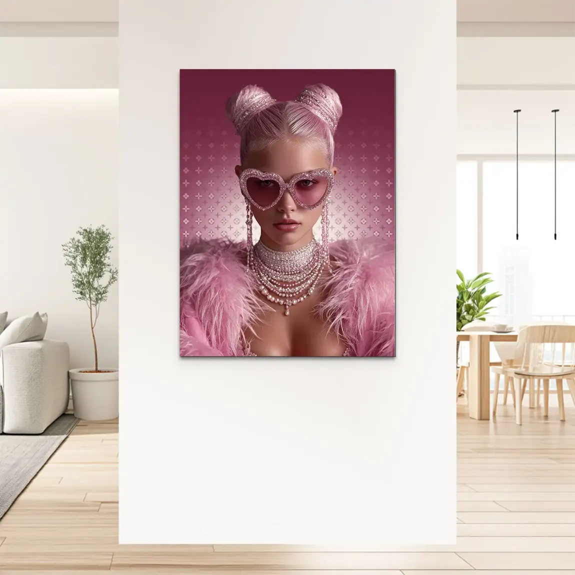 Glamour Girl Alu Dibond Bild