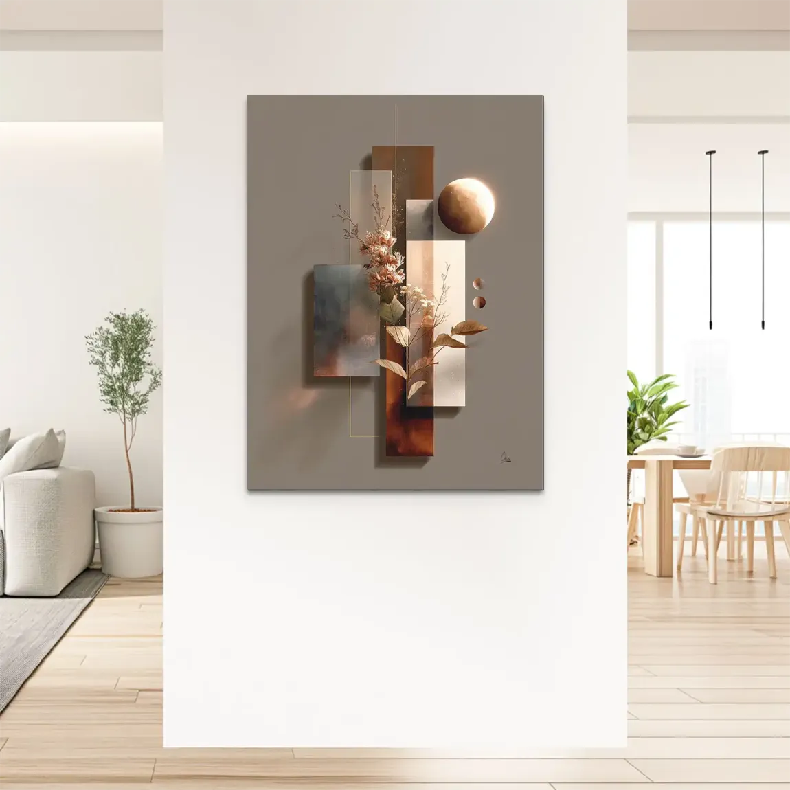 Celestial Bloom Harmony Alu Dibond Bild