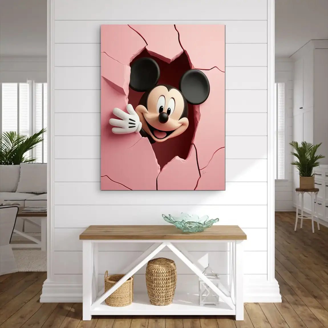 Micky Says Hello Alu Dibond Bild INGALERIE