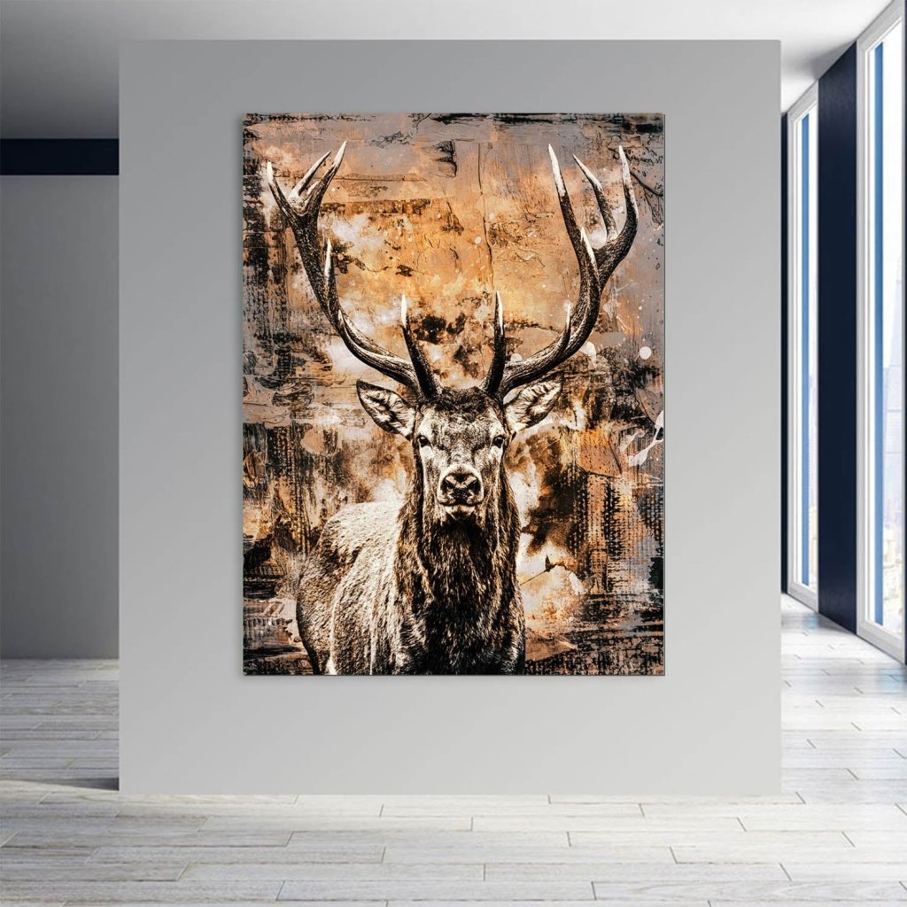 Hirsch Modern Style AluDibond Bild INGALERIE