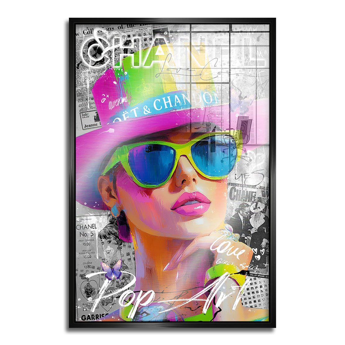Chanel Pop Art Beauty AluDibond Gebürstet INGALERIE