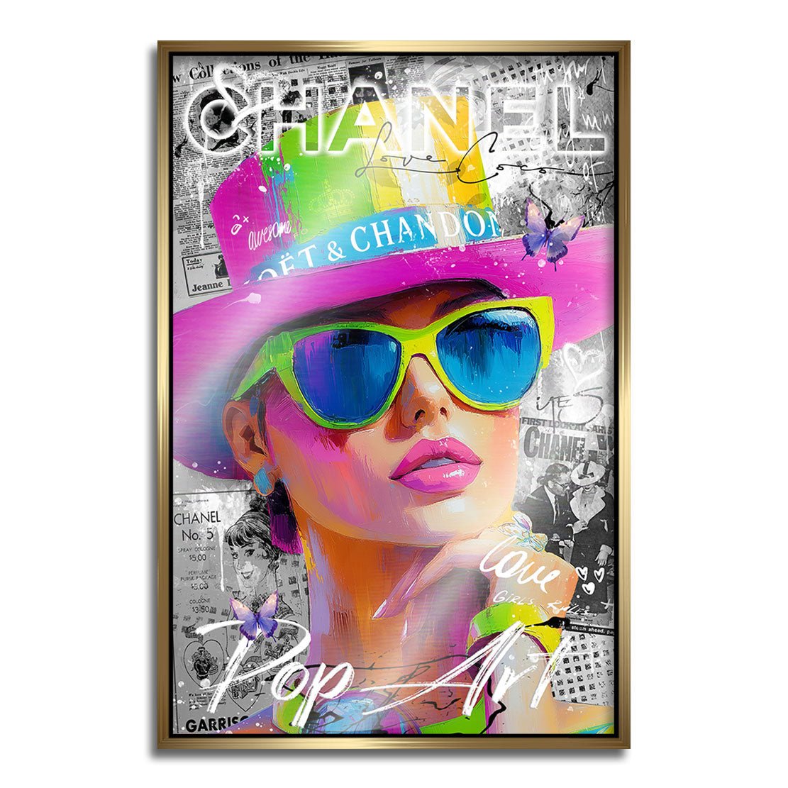Chanel Pop Art Beauty AluDibond Gebürstet INGALERIE