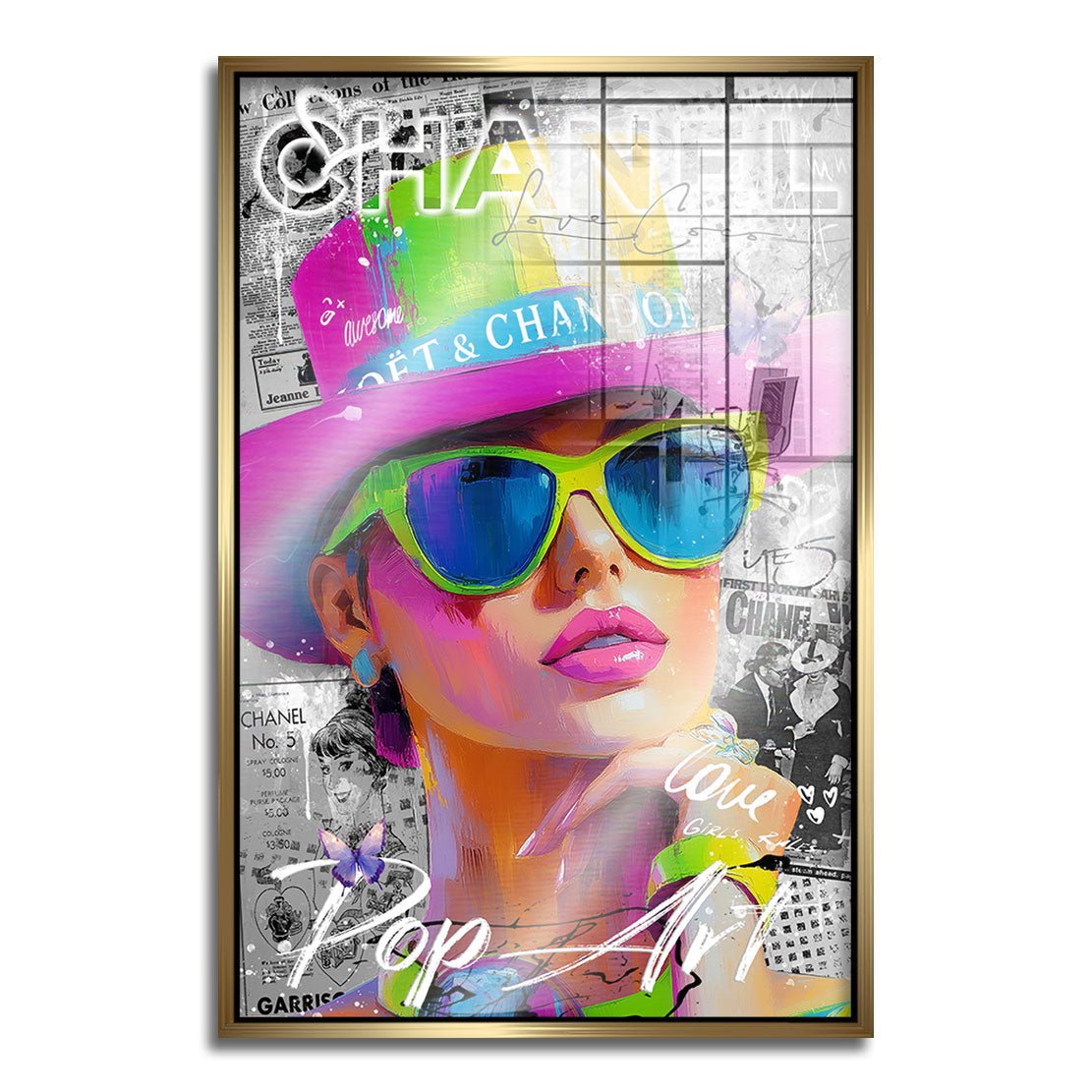 Chanel Pop Art Beauty AluDibond Gebürstet INGALERIE