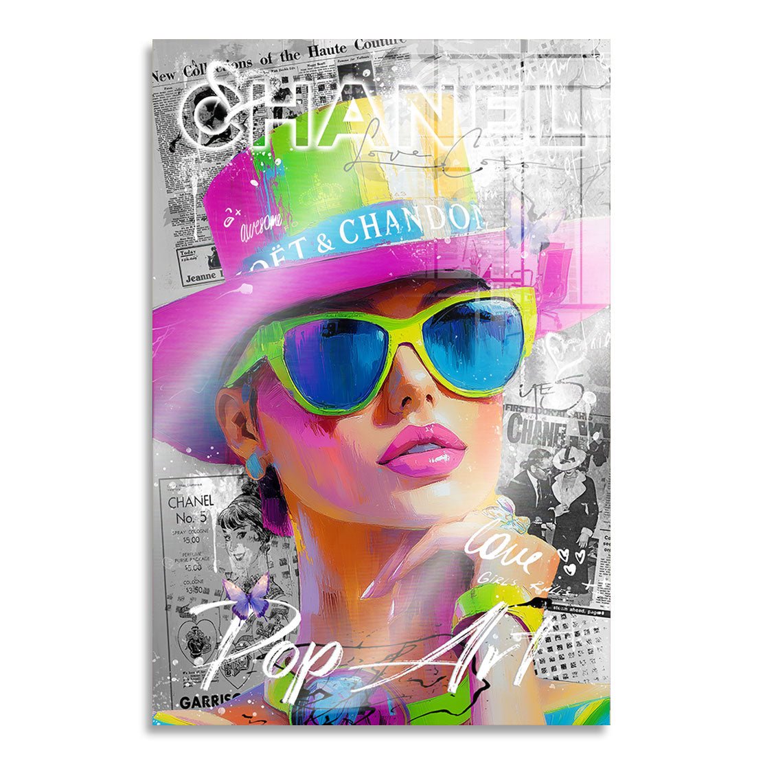 Chanel Pop Art Beauty AluDibond Gebürstet INGALERIE