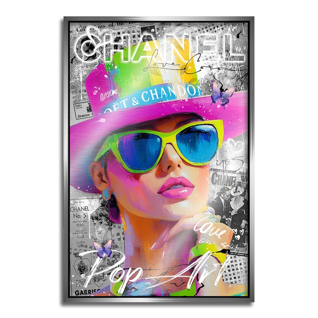 Chanel Pop Art Beauty AluDibond Gebürstet INGALERIE