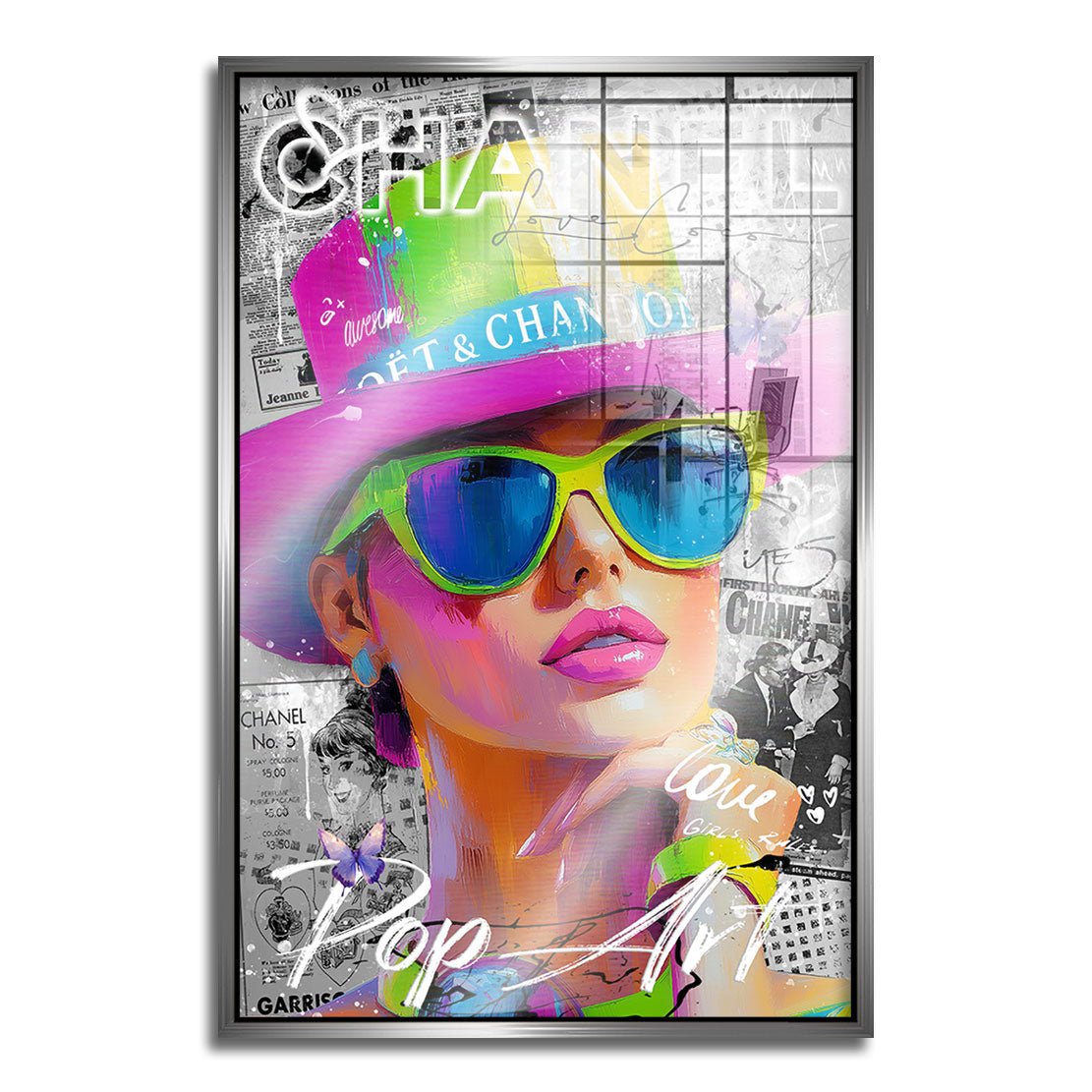 Chanel Pop Art Beauty AluDibond Gebürstet INGALERIE