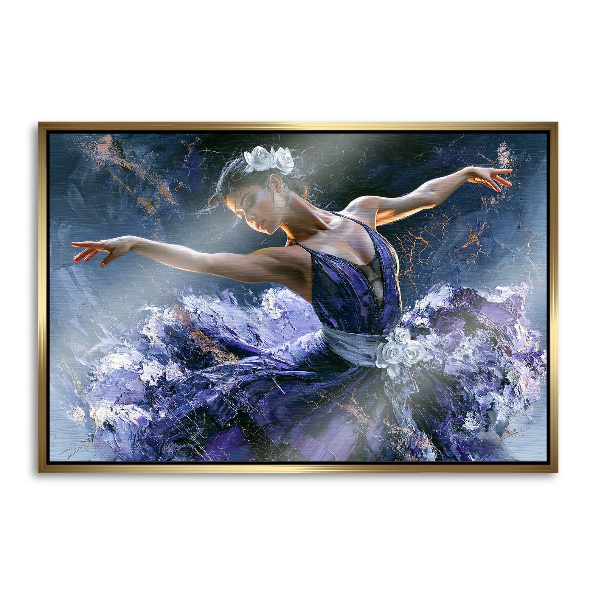 Ballerina Royal Aluminiumbild gebürstet