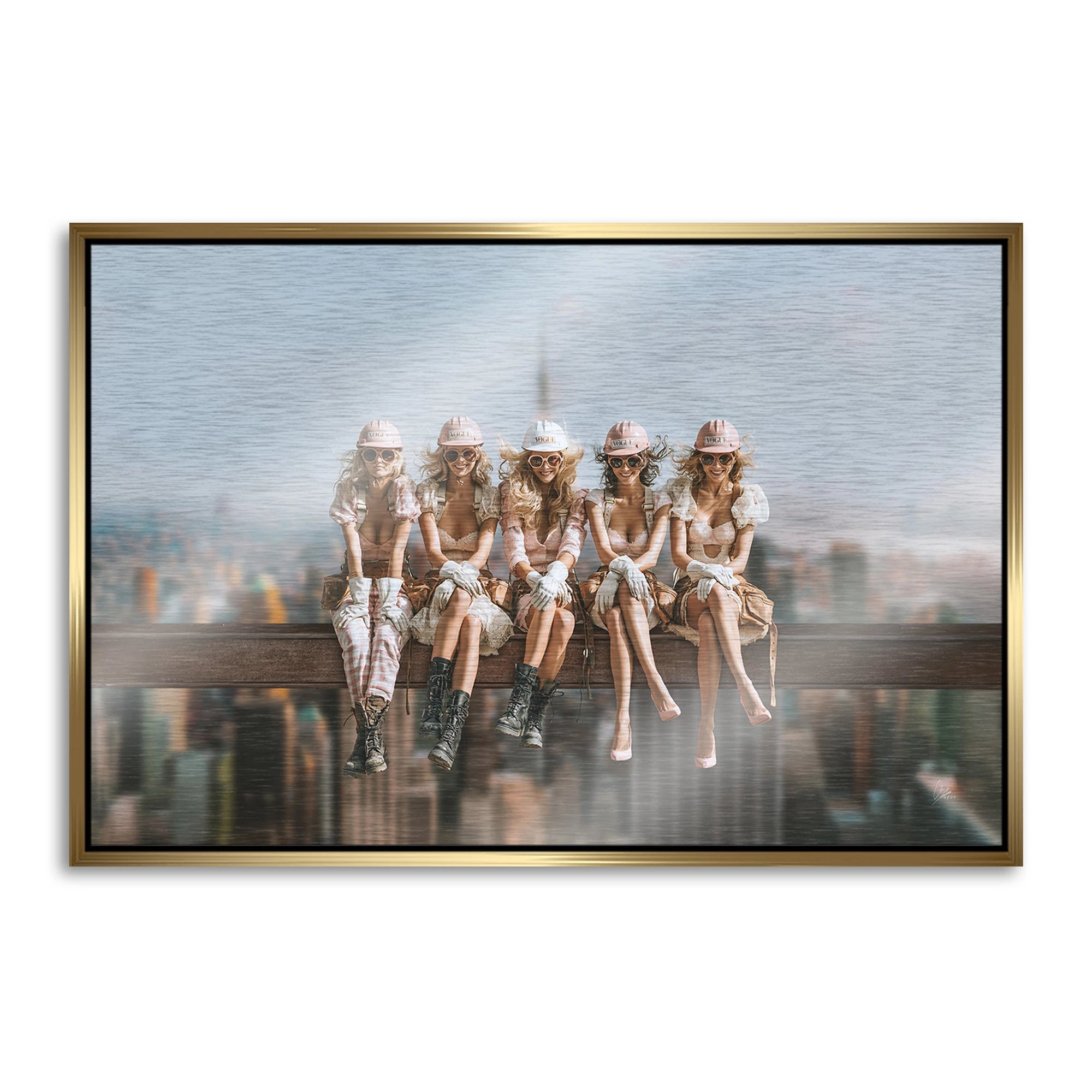 Skyline Queens Aluminiumbild gebürstet