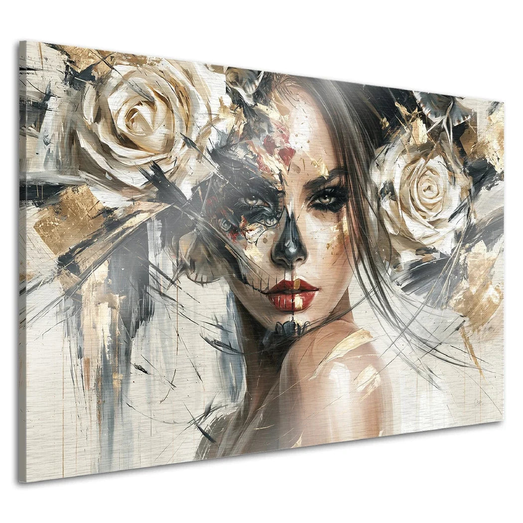 La Catrina Dark Romance Aluminiumbild gebürstet