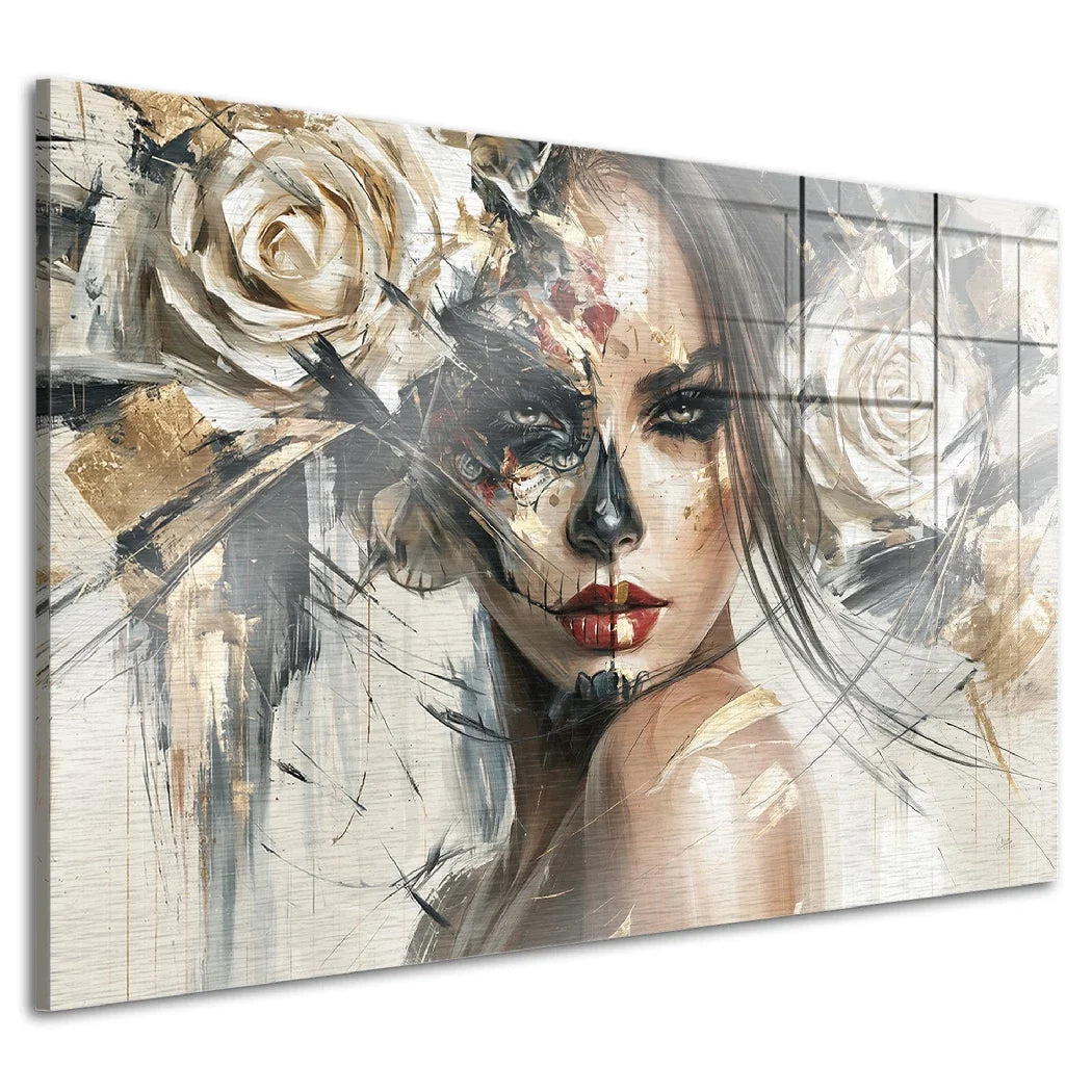 La Catrina Dark Romance Aluminiumbild gebürstet