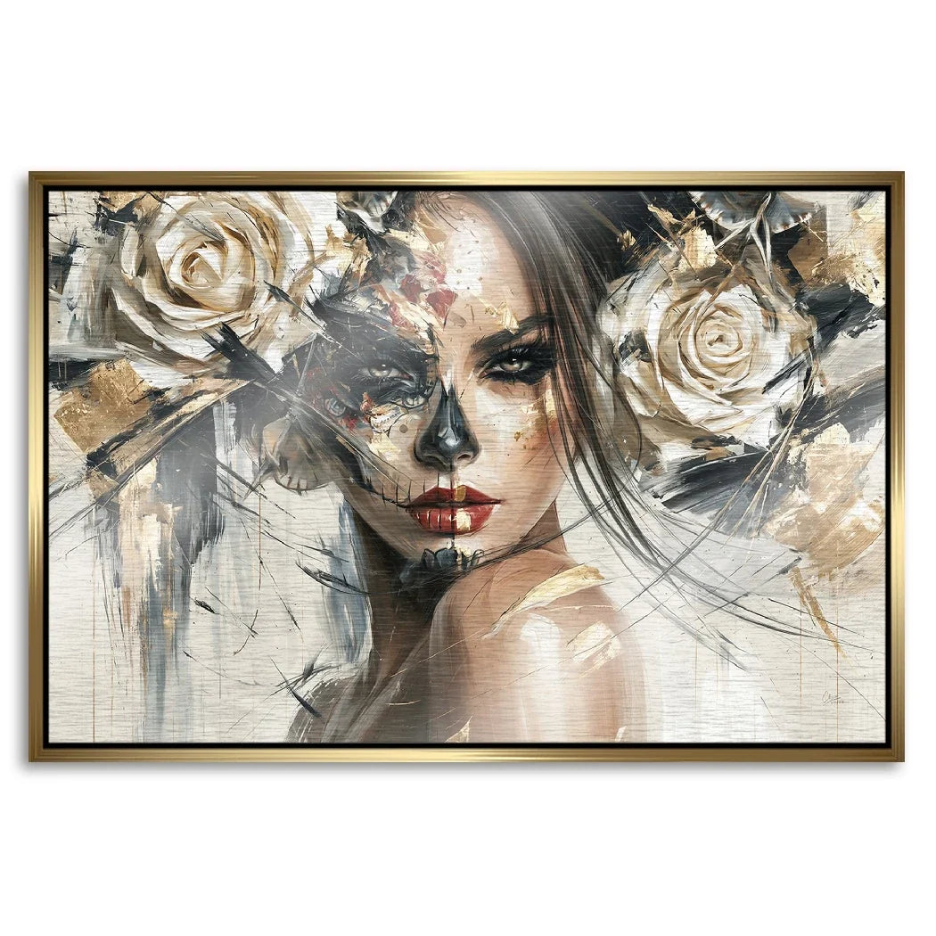 La Catrina Dark Romance Aluminiumbild gebürstet