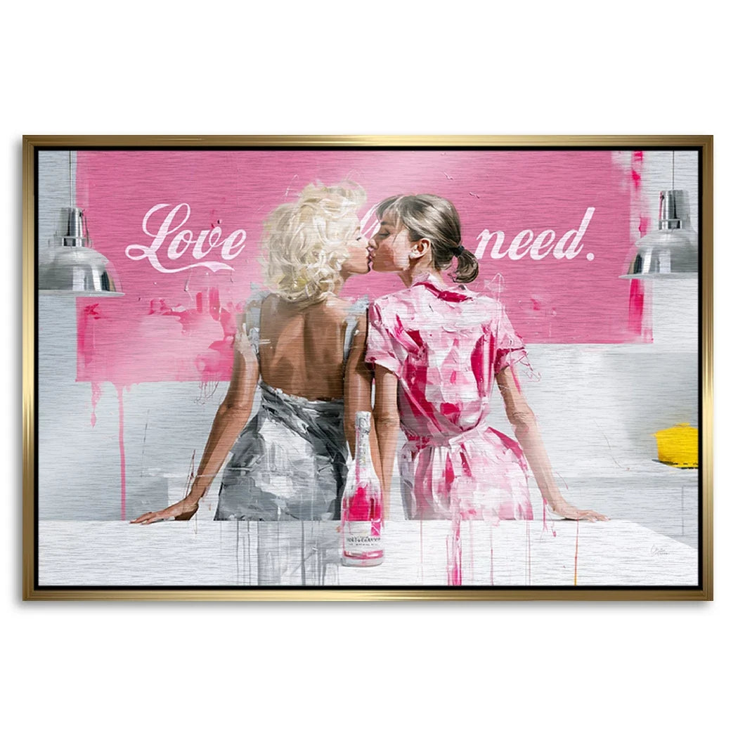 Audrey Hepburn und Marilyn Monroe Aluminiumbild gebürstet