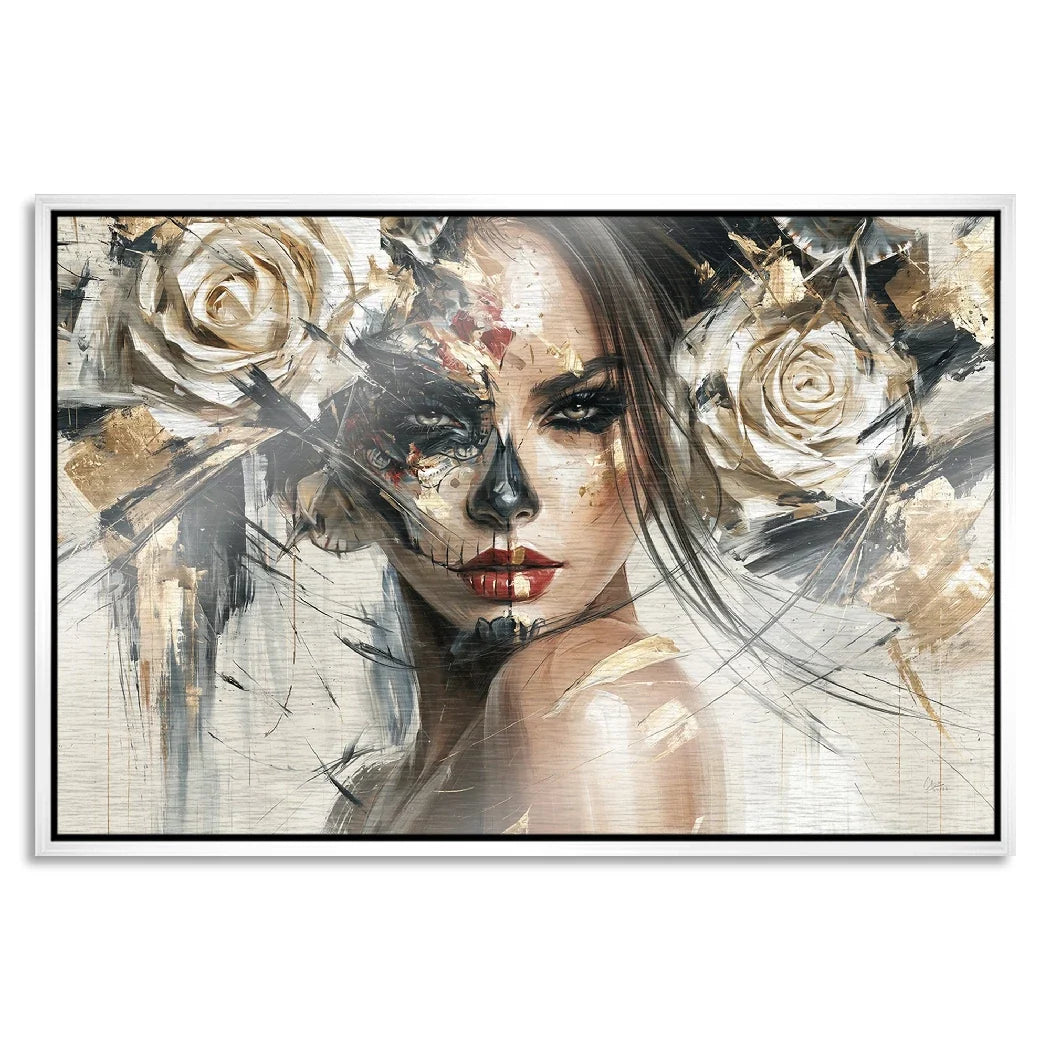 La Catrina Dark Romance Aluminiumbild gebürstet