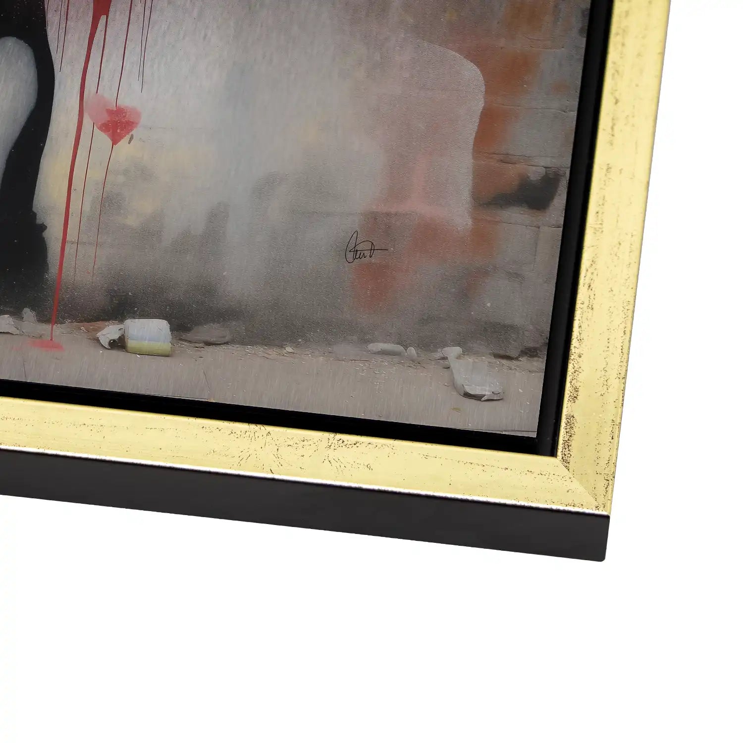 Remember Banksy Style Nr.2 Alu Gebürstet - Alu Dibond Bild Gebürstet