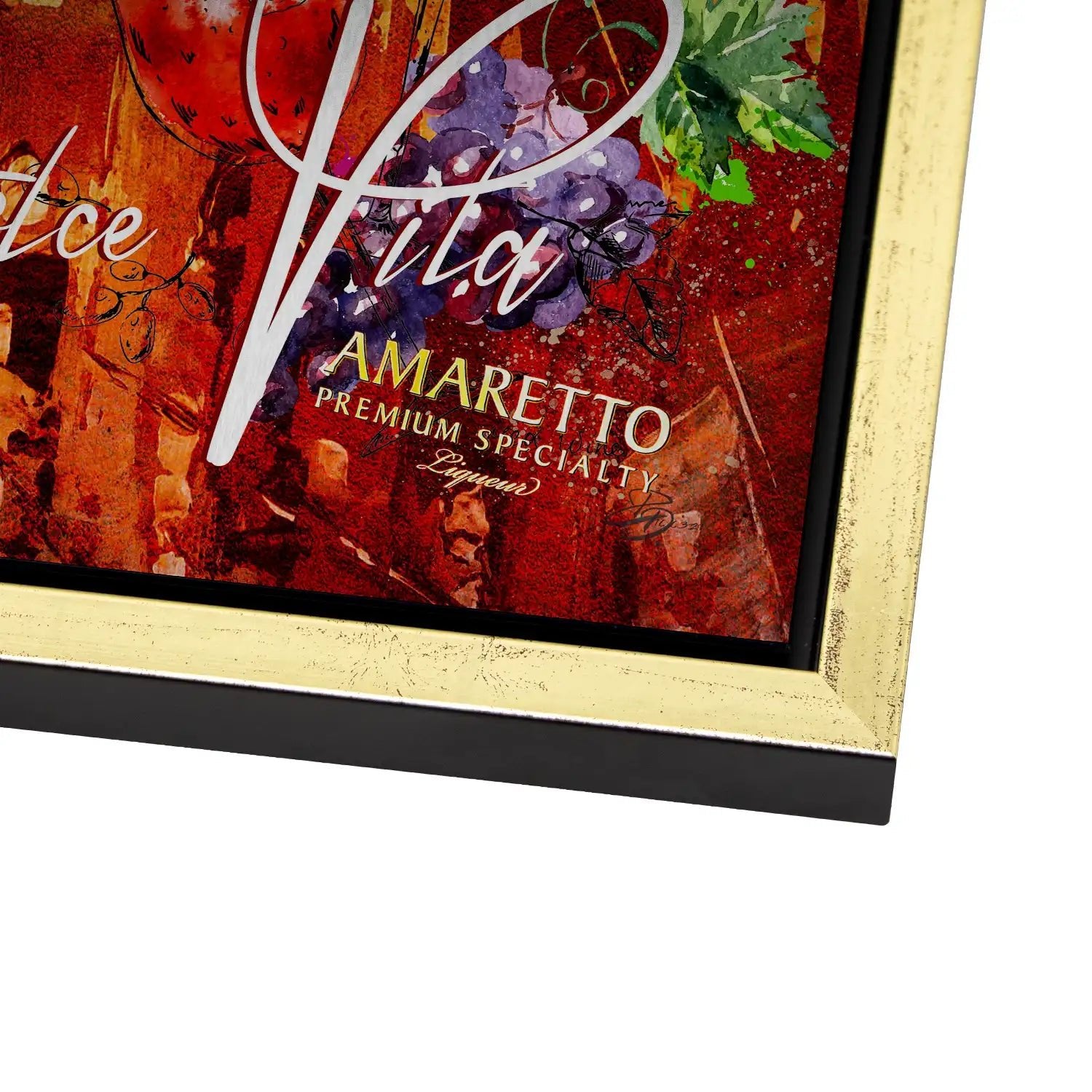 Italien Dolce Vita Pop Art Alu Gebürstet - Alu Dibond Bild Gebürstet