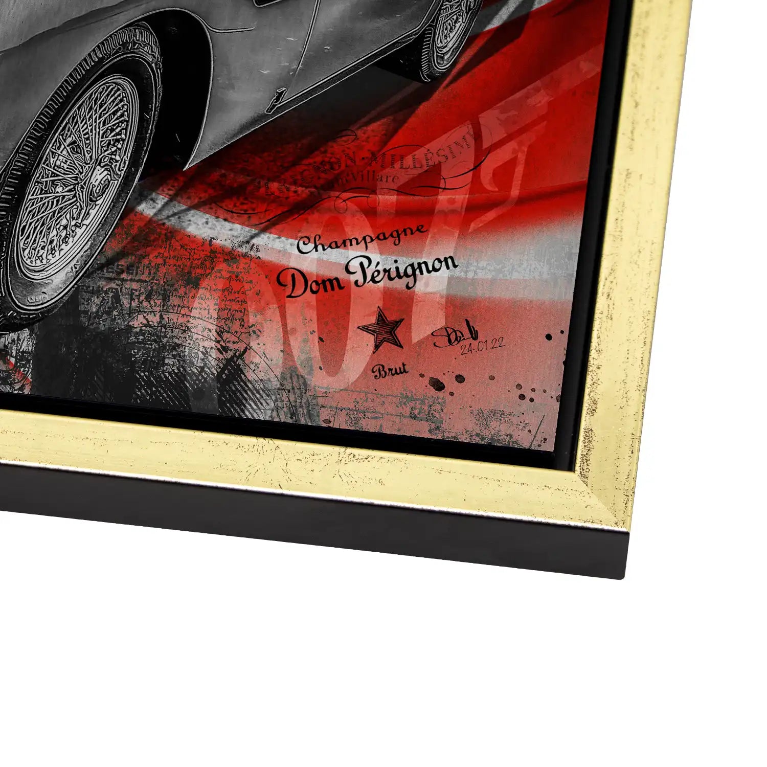 James Bond Martini Art Alu Gebürstet Bild INGALERIE