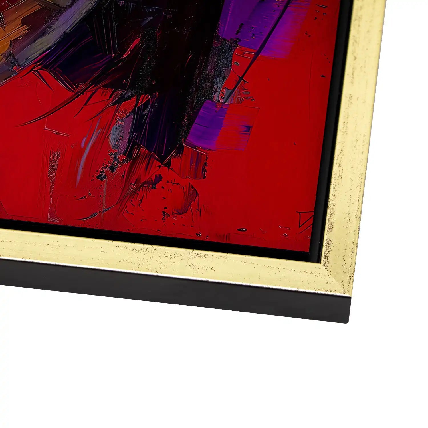 Abstrakt Red Beauty Alu Gebürstet - Alu Dibond Bild Gebürstet