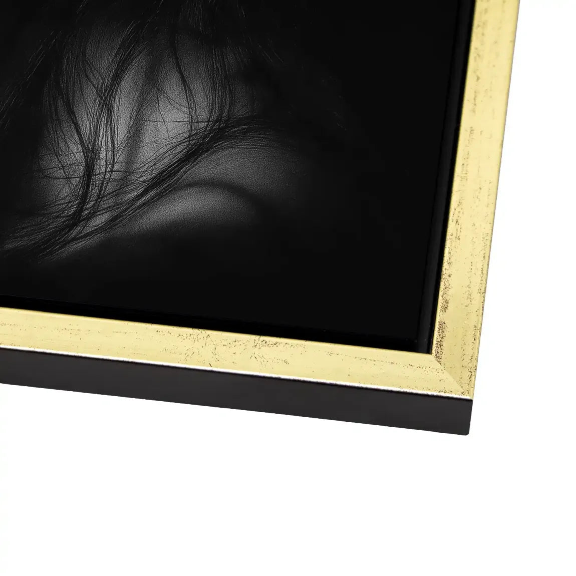 Asian Noir Portrait Alu Gebürstet Bild