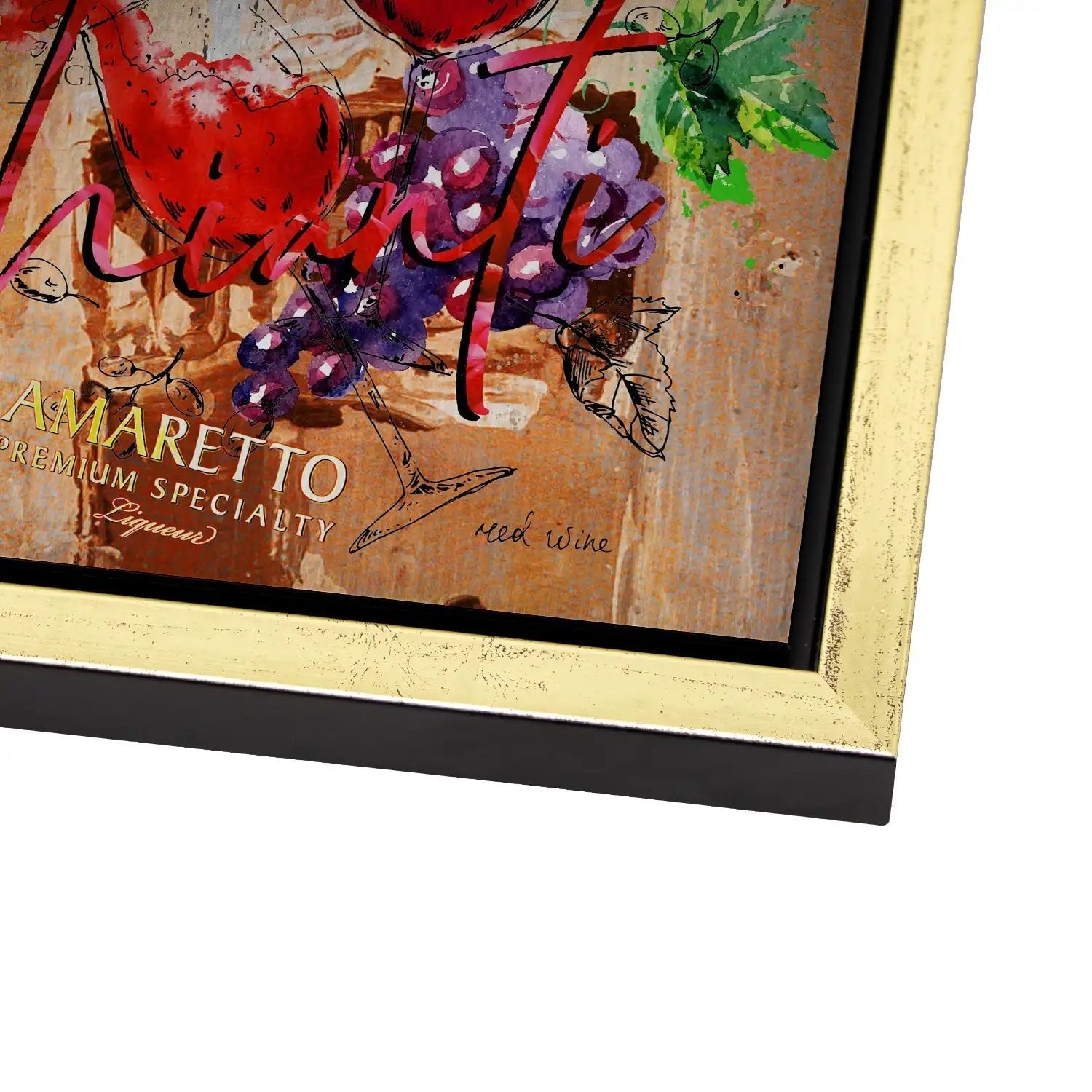 Italien Dolce Vita Nr.2 Pop Art Alu Gebürstet - Alu Dibond Bild Gebürstet