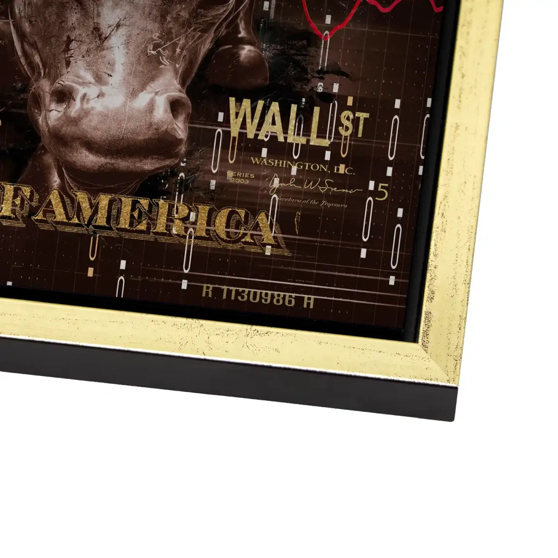 Dagobert Duck Wallstreet Vintage Alu Gebürstet Bild