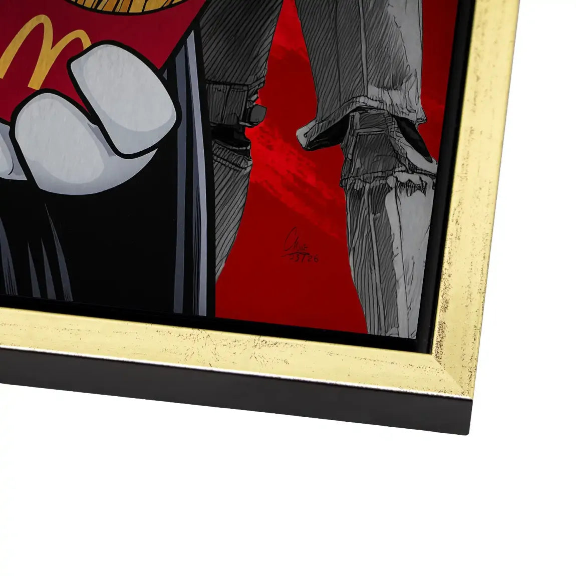 Micky Maus Vader Aluminiumbild gebürstet