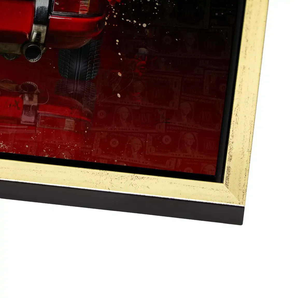 Red Elegance Porsche 911 Alu Gebürstet Bild - INGALERIE | Dein Onlineshop für moderne Wandbilder