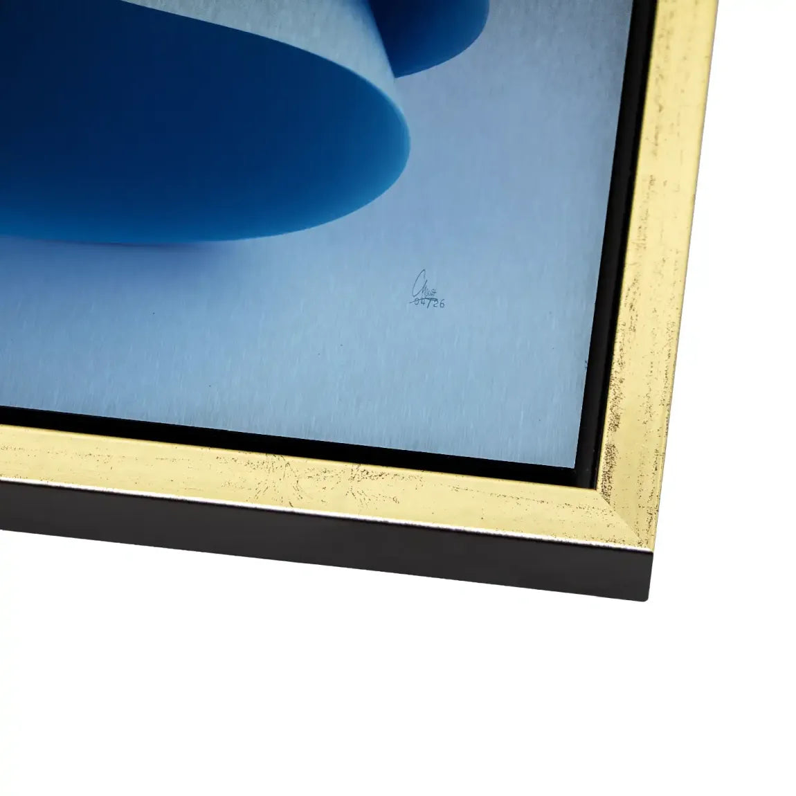 Blue Flow Aluminiumbild gebürstet