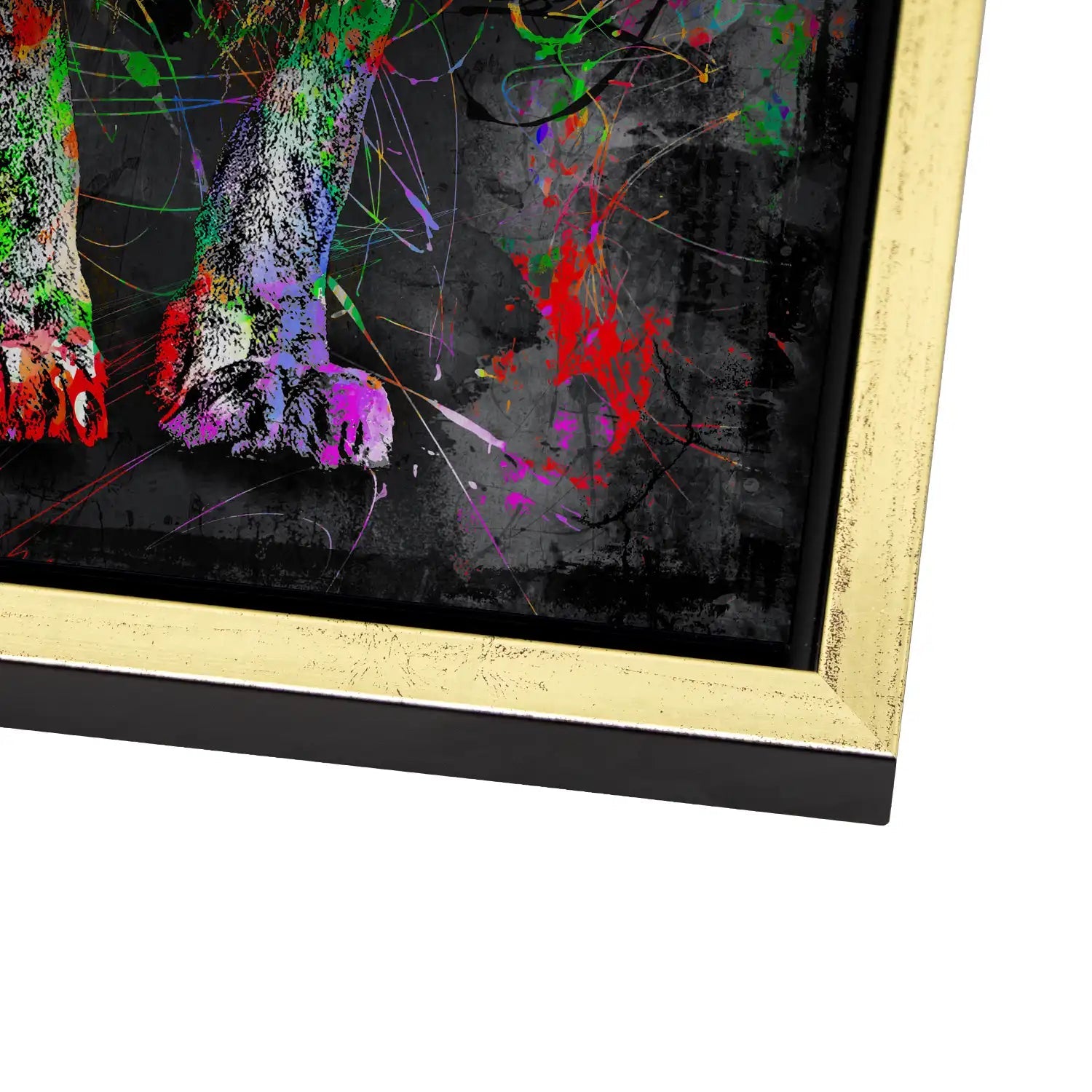 Löwe Abstrakt AluDibond Gebürstet - INGALERIE