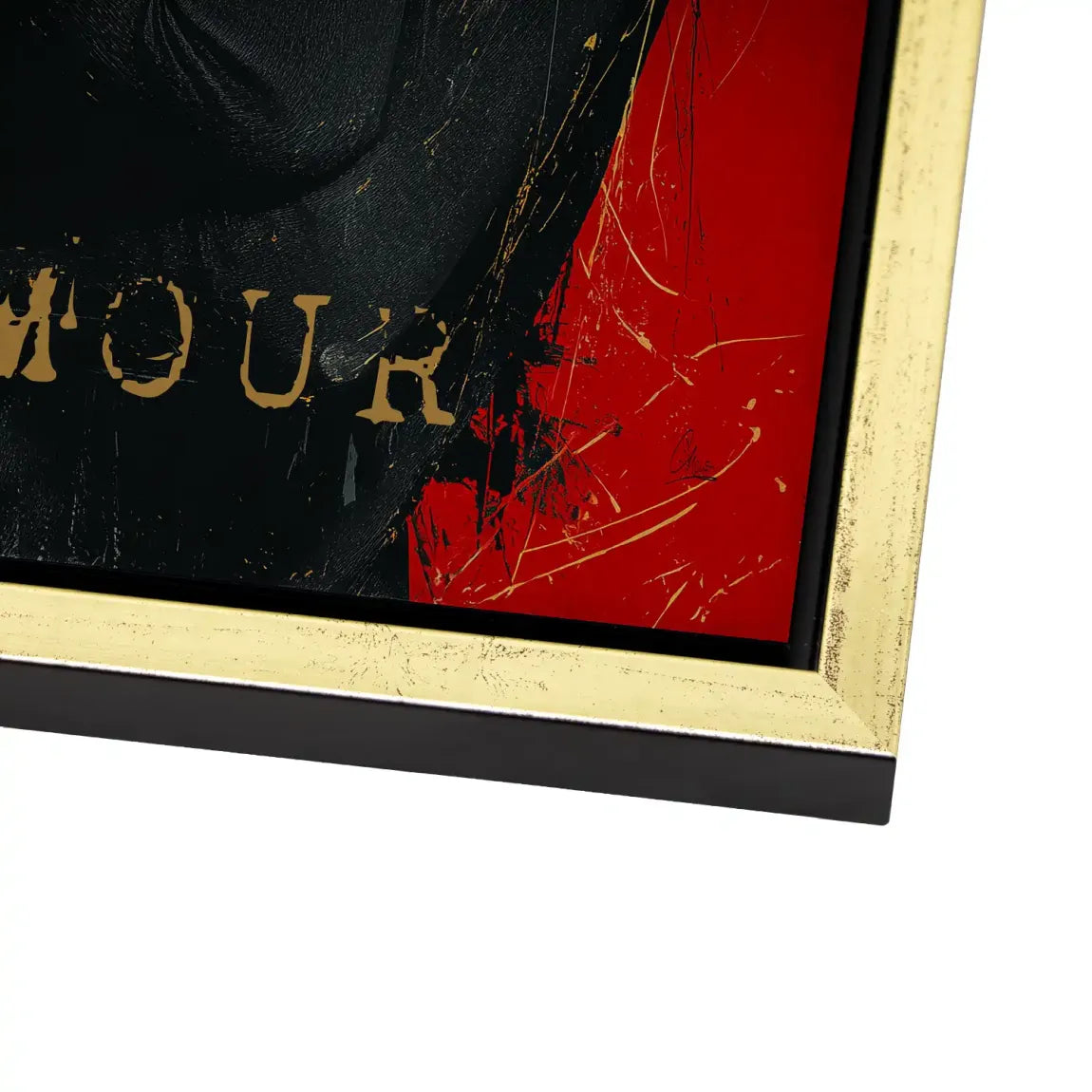 Audrey Hepburn Red Glamour Alu Dibond Bild gebürstet