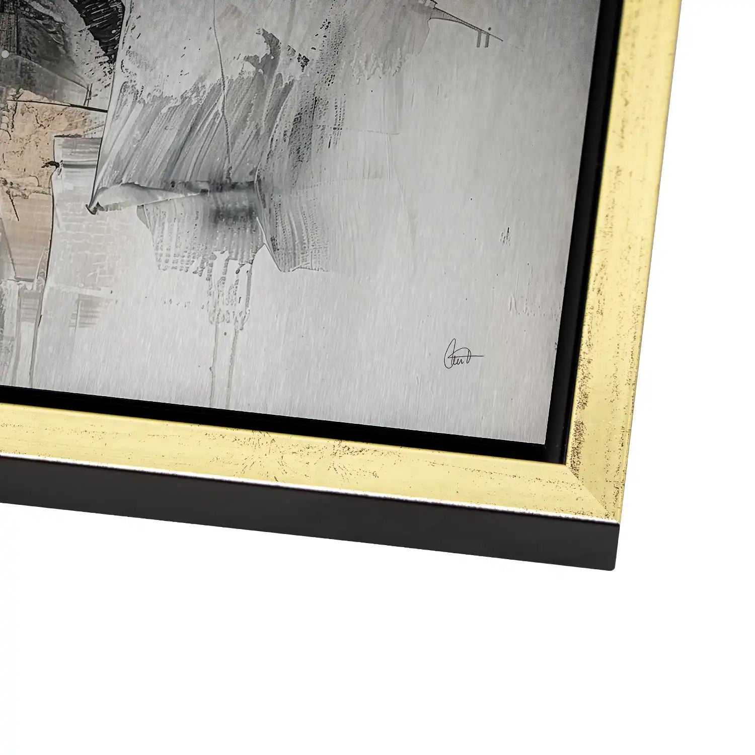 Abstrakt Nr.27 Alu Gebürstet Bild INGALERIE