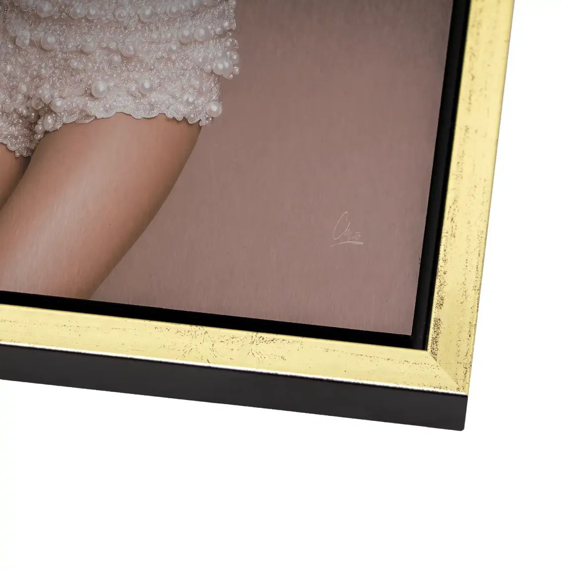 Marilyn Monroe Ice Pearl Alu Dibond Bild gebürstet