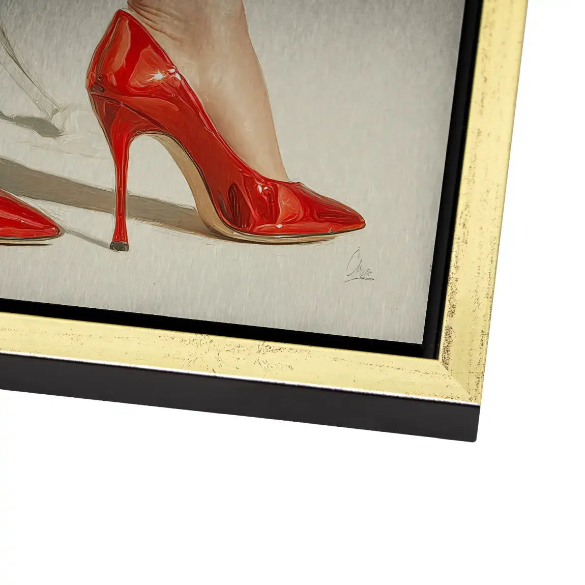 Red Heels Delight Alu Dibond Bild gebürstet