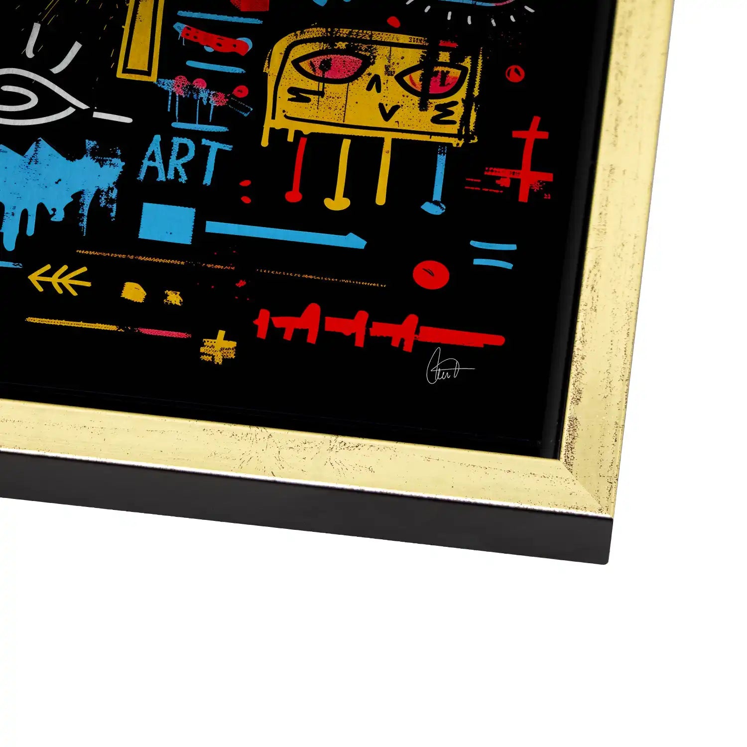 Basquiat Art AluDibond Gebürstet - AluDibond Bild Gebürstet